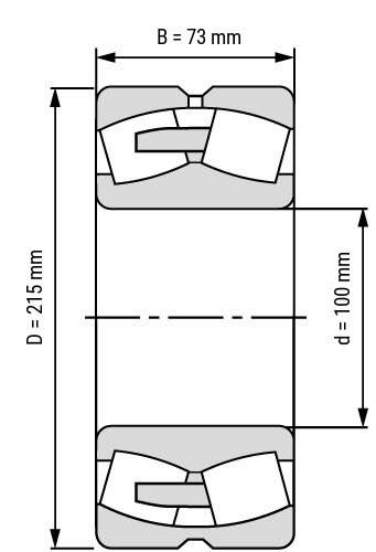 XKAQ-00026 22320 Roller Bearing Size Swing Reduction Roller Bearing XKAQ-00026 Fit Excavator Hyundai R210LC-7 R215LC-7 RD210-7 RD220-7 R200W-7 R210LC-9 R220LC-9A R235LCR-9 RS220LC-9 R210W-9
