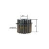 Final Drive Travel Sun Gear 172456-73380 Fit Excavator Yanmar VIO20-2 VIO20-3 VIO27-3 VIO27-5B VIO27-6