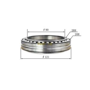 172A64‑73360 DE1813 Ball Bearing 3 Travel Hub Ball Bearing 172A64‑73360 Fit Excavator Yanmar VIO17