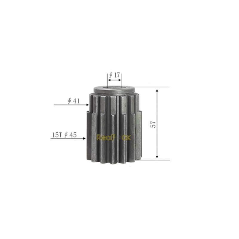 6671927 Sun Gear Shaft 3 Final Drive Sun Gear Shaft 6671927 Fit Excavator Bobcat 335 341 430 435 E42 E45 E50 E55