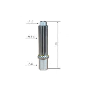 7009181 Travel Motor Shaft 3 Final Drive Travel Sun Gear Shaft 7009173 Fit Excavator Bobcat E35 E30 E26 E32 E32i E34 E35i E35z E37 E38