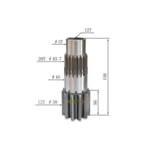7265147 Pinion Gear 3 Swing Reduction Pinion Gear 7265147 Fit Excavator Bobcat E16 E17 E17z E19 E19e E20 E20z