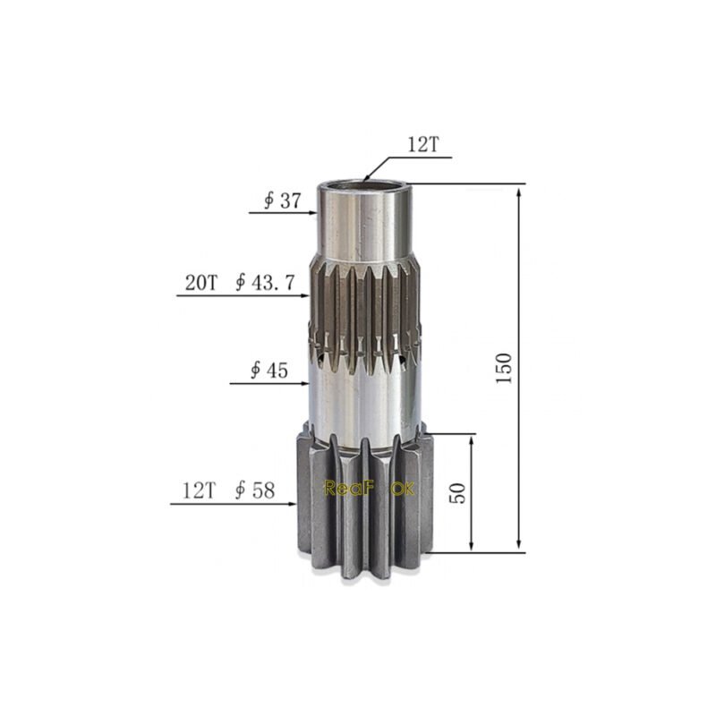7265147 Pinion Gear 3 Swing Reduction Pinion Gear 7265147 Fit Excavator Bobcat E16 E17 E17z E19 E19e E20 E20z