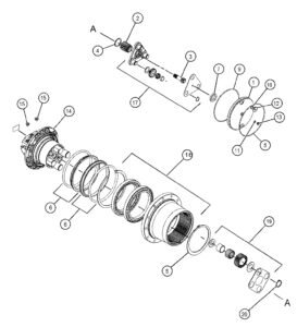 CAT305.5E2 Travel Reduction Diagram