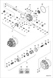E35 Travel Motor Diagram