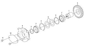EC380D 15054375 Bearing Housing Diagram