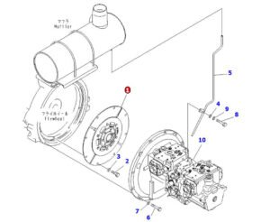 PC300 7 PC300 8 207 01 71310 Disk Damper Diagram