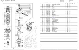 VIO17 Swing Motor Assy Diagram