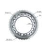 Final Drive Travel Coupling Gear XKAH-00907 Fit Excavator Hyundai R140LC-7 R180LC-7 R210LC-7 R210LC-7A R210LC-7H RC215C-7 RC215C-7H