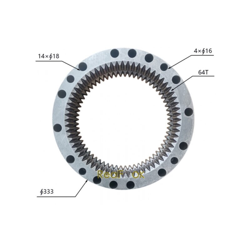 XKAQ-00073 Swing Gear Ring 2 Swing Reduction Gear Ring XKAQ-00073 Fit Excavator Hyundai R160LC-7A R200W-7 R210LC-7 R210NLC-7