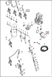 Bobcat 863 873 883 S250 6686715 Fuel Shut Off Solenoid Diagram