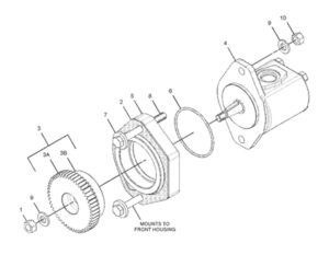 CAT330C 283 5992 Fan Gear Pump Diagram
