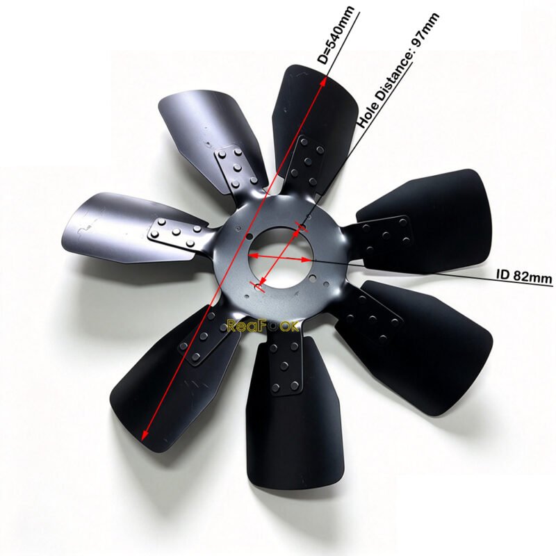 DEUTZ BF4M2012 BF4M1013 04209189 Cooling Fan 5 Cooling Fan 04209189 7 Blades Fit Deutz Engine TCD4L20122V BF4M2012 BF4M1013