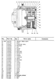 E120B Travel Reduction Diagram