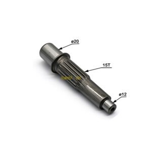 Final Drive Travel Motor Shaft 12T 15T Fit Excavator Komatsu PC20MR-2 PC20MR-3, Kipor KDG15
