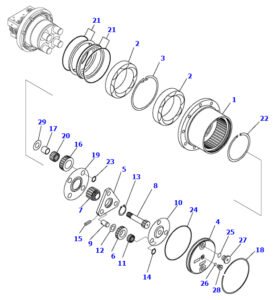 PC20MR 2 Travel Reduction Diagram