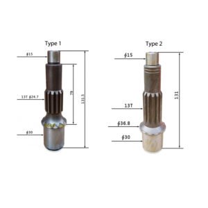Final Drive Travel Motor Shaft FUMHSH2B4954 Fit Excavator Komatsu PC40MR-2 PC45MR-3 PC50MR-2 PC55MR-3