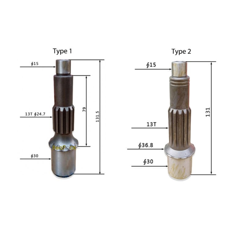 PC50MR-2 Travel Motor Shaft Final Drive Travel Motor Shaft FUMHSH2B4954 Fit Excavator Komatsu PC40MR-2 PC45MR-3 PC50MR-2 PC55MR-3