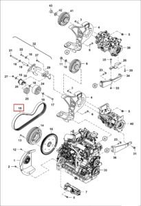 S650 7188792 Drive Belt Diagram 1