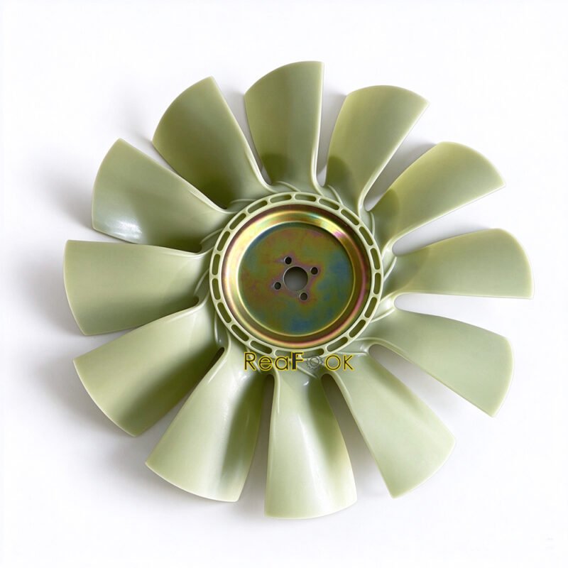 SH200 210 240-5 4HK1 Fan 5 Engine 4HK1 Cooling Fan 12 Baldes Fit Excavator Sumitomo SH200A5 SH210A5 SH240A5