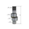 ViO75 172479-73350 Crankshaft Assy 4 Final Drive Crank Shaft Gear 172479-73350 Fit Excavator Yanmar ViO75 ViO75-A ViO75-B ViO75-C