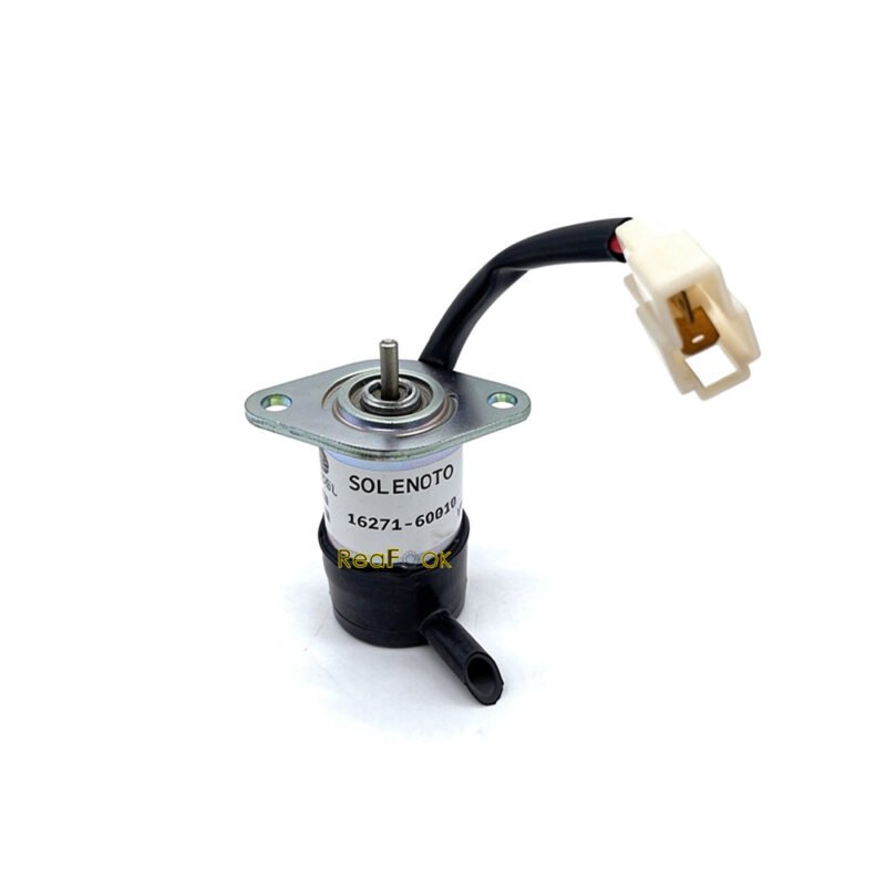 久保田 U15 20 30 35 16271-60010 Shutoff Solenoid 1 12V Fuel Shutoff Solenoid Valve 16271-60010 Fit Kubota U15 20 30 35
