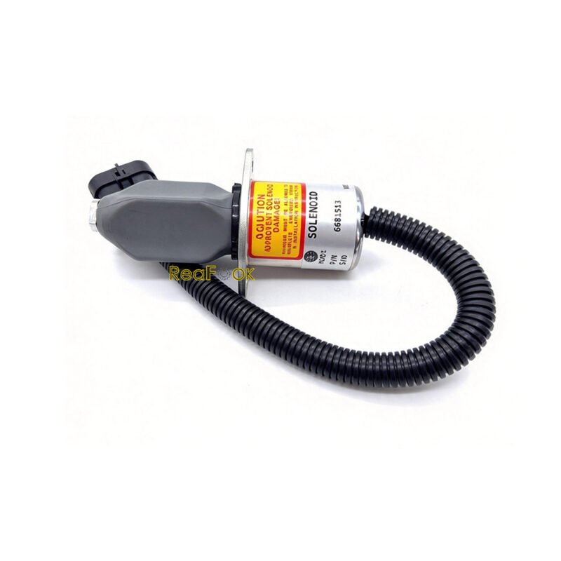 山猫 S150 S160 6681513 Fuel Shut Off Solenoid 5 Fuel Shutoff Solenoid 6681513 Fit Bobcat Excavator 325 328 331 334 341